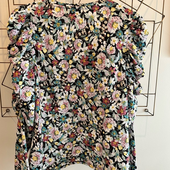 LOFT Floral Top Size L - Picture 3 of 5